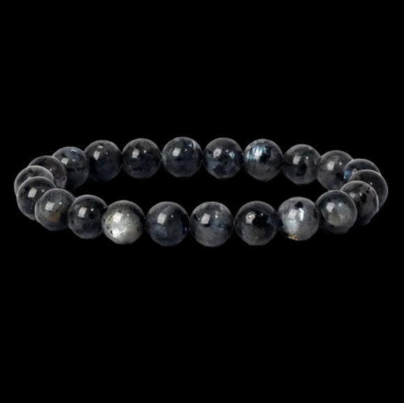 Reiki AAA Labradorite Handmade Bracelet 8mm Beads 7in Size Lot 8 - Picture 2 of 2